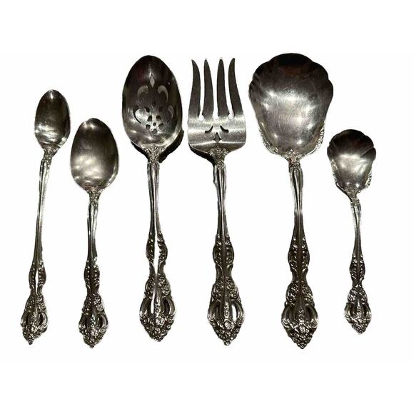 Oneida Stainless MICHELANGELO Flatware 6 Piece Serving Set - Picture 1 of 3